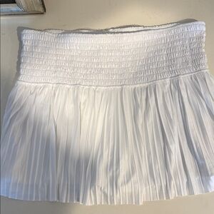 Lucky in Love White Pleated Tennis Skort